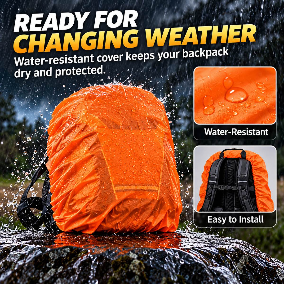 🚴 LED Turn Signal Cycling Backpack – Wireless Remote Control & Rear Safety Lights
