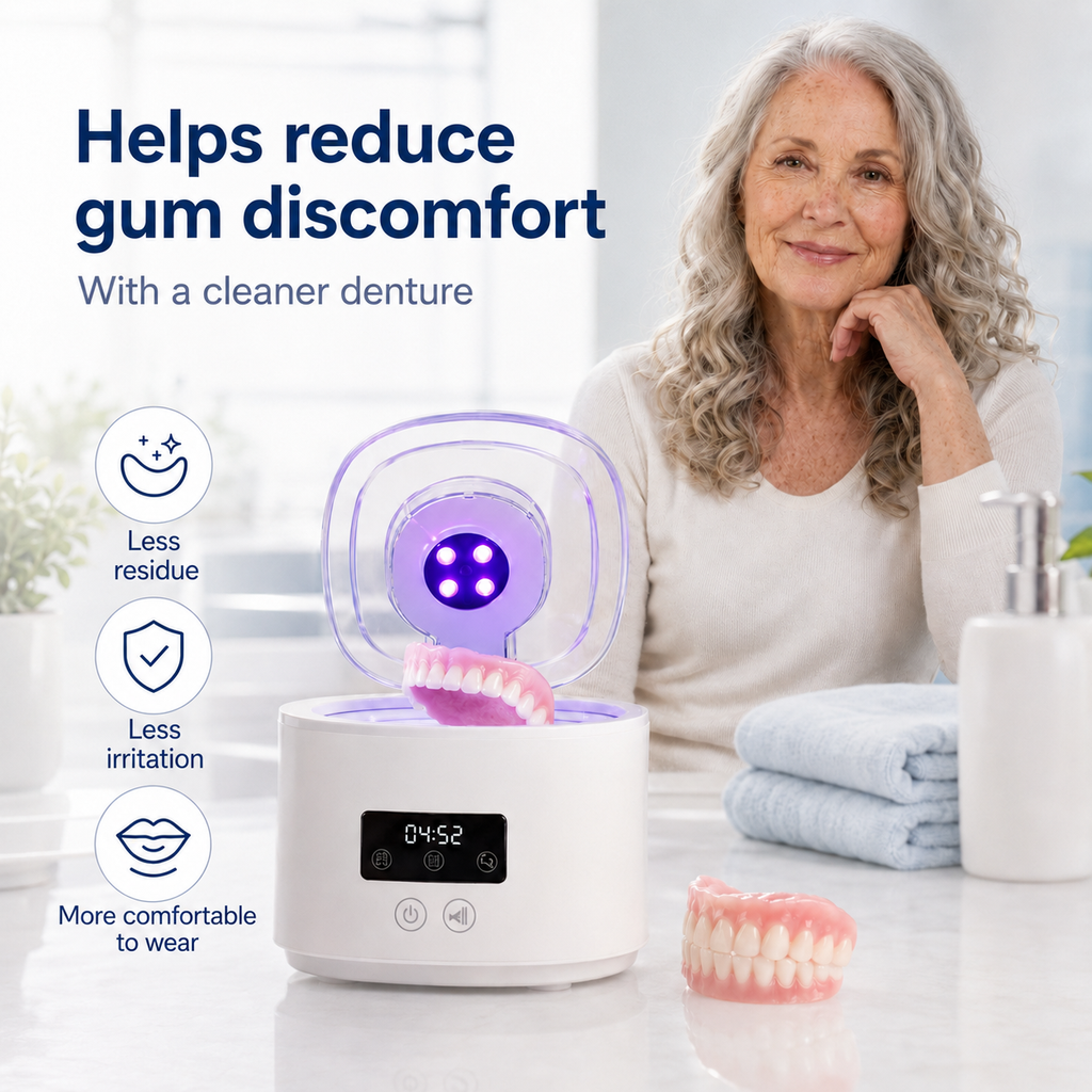 ❄️Summer Sale: 50% Off!🦷Ultrasonic UV-C Cleaner—Fresh and Clean Dentures in Just 5 Minutes