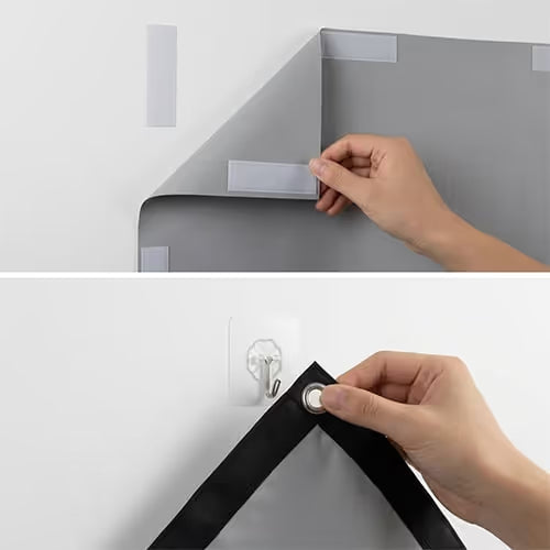 Metallic Anti-Light Projector Screen