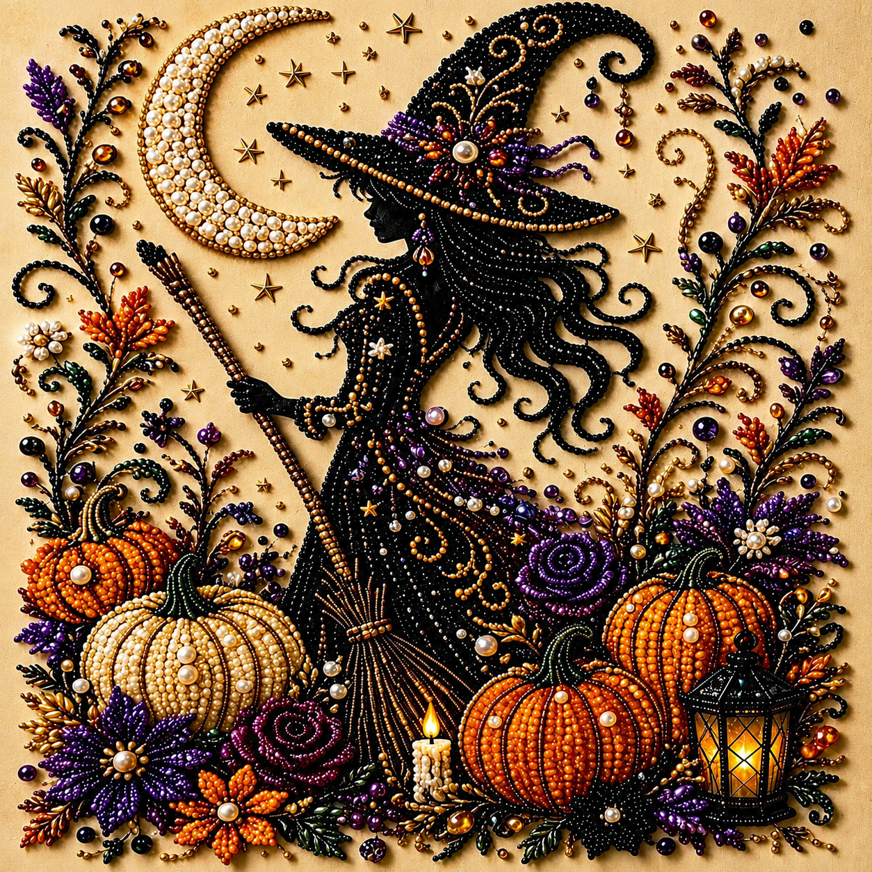 Halloween Ghost Diamond Painting Kit ¨C Pumpkin Cat DIY Home Decor
