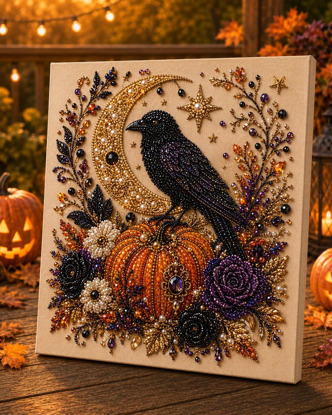 ?? Last Day 51% OFF ¨C ??? Halloween Pearl Art DIY Kit ¨C Turn Tiny Pearls into Spooky-Cute Magic