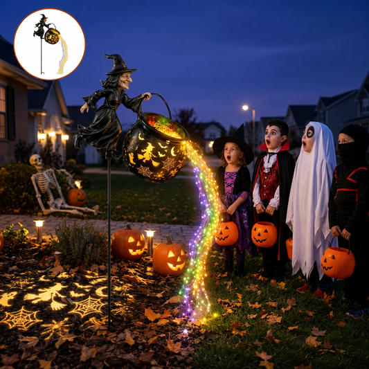 ?? 50% OFF Glowing Witch Cauldron Garden Light ? Outdoor Halloween Decor
