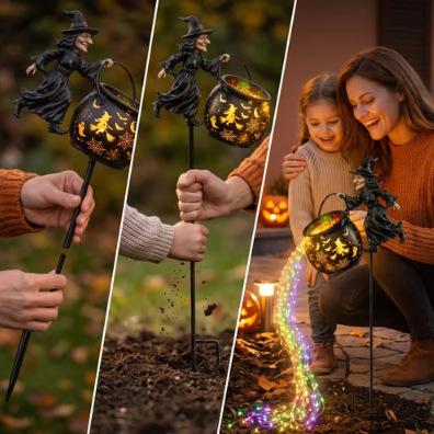 ?? 50% OFF Glowing Witch Cauldron Garden Light ? Outdoor Halloween Decor