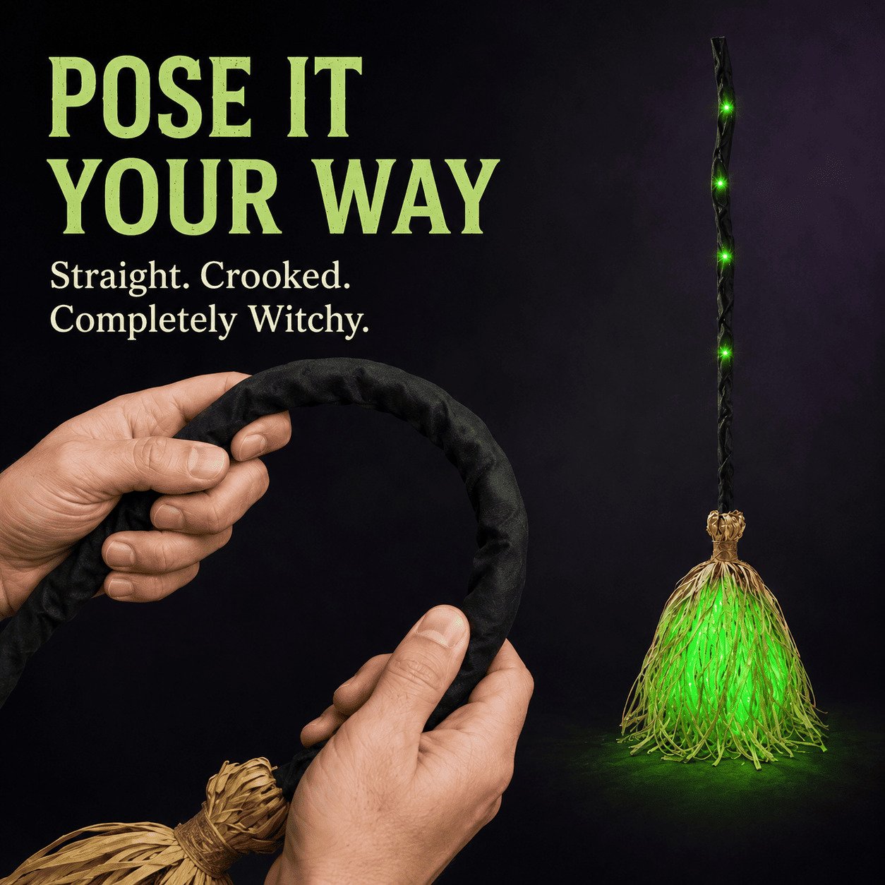 ??Last Day 50% OFF?? Halloween Magic Moving Witch Broom