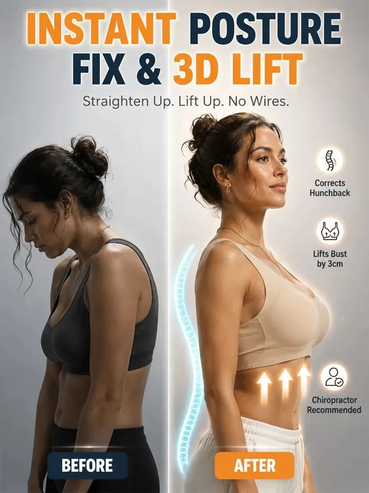 PostureLif  Posture Correcting Seamless Bra | Lifts in 3s & Instantly Smooths Back Fat