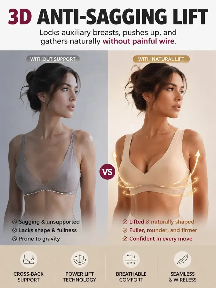 PostureLif  Posture Correcting Seamless Bra | Lifts in 3s & Instantly Smooths Back Fat