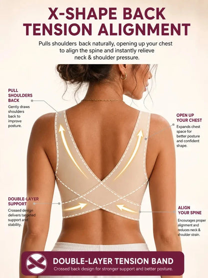 PostureLif  Posture Correcting Seamless Bra | Lifts in 3s & Instantly Smooths Back Fat