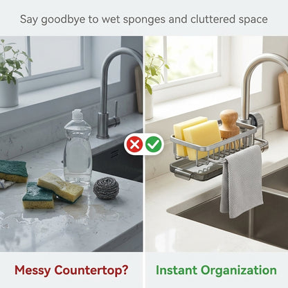 Kitchen Faucet Storage Rack