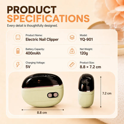 🔥62% OFF NOW🔥🔋2-in-1 Electric Nail Clipper with LED