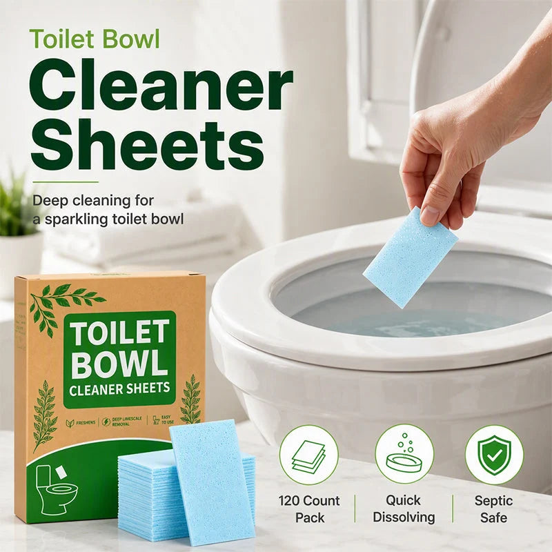 🚽 Buy 1 Get 1 Free NOW! ✨ Quick-Dissolving Toilet Cleaning Sheets – Fresh, Easy & Effective Cleaning 💧