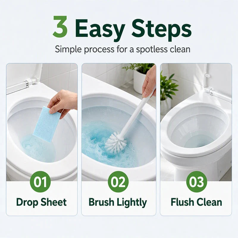 🚽 Buy 1 Get 1 Free NOW! ✨ Quick-Dissolving Toilet Cleaning Sheets – Fresh, Easy & Effective Cleaning 💧