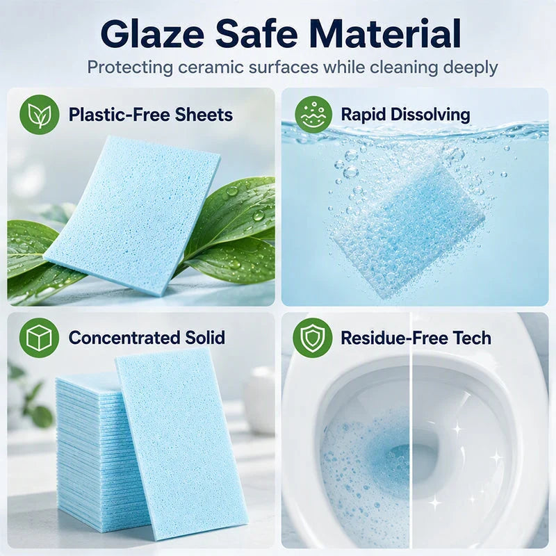 🚽 Buy 1 Get 1 Free NOW! ✨ Quick-Dissolving Toilet Cleaning Sheets – Fresh, Easy & Effective Cleaning 💧