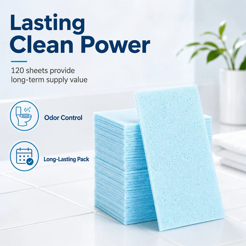🚽 Buy 1 Get 1 Free NOW! ✨ Quick-Dissolving Toilet Cleaning Sheets – Fresh, Easy & Effective Cleaning 💧