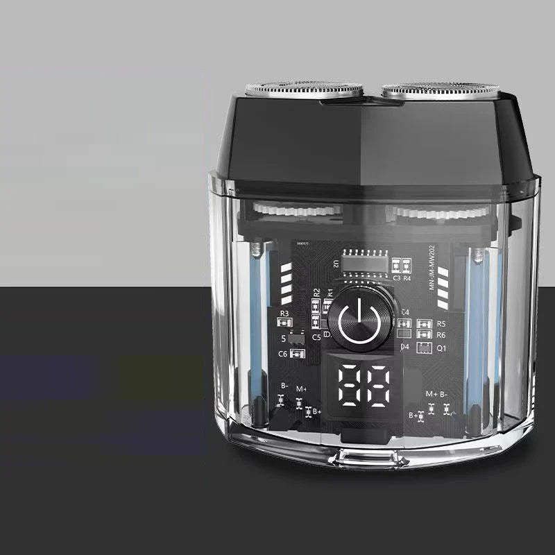 【1-Second Shaving】Twin-Engine Mecha-Style Razor