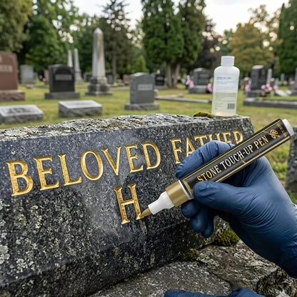 🔥Buy one get one free🔥🐦Golden Tombstone Marker Pen for Restoring Faded Grave Inscriptions