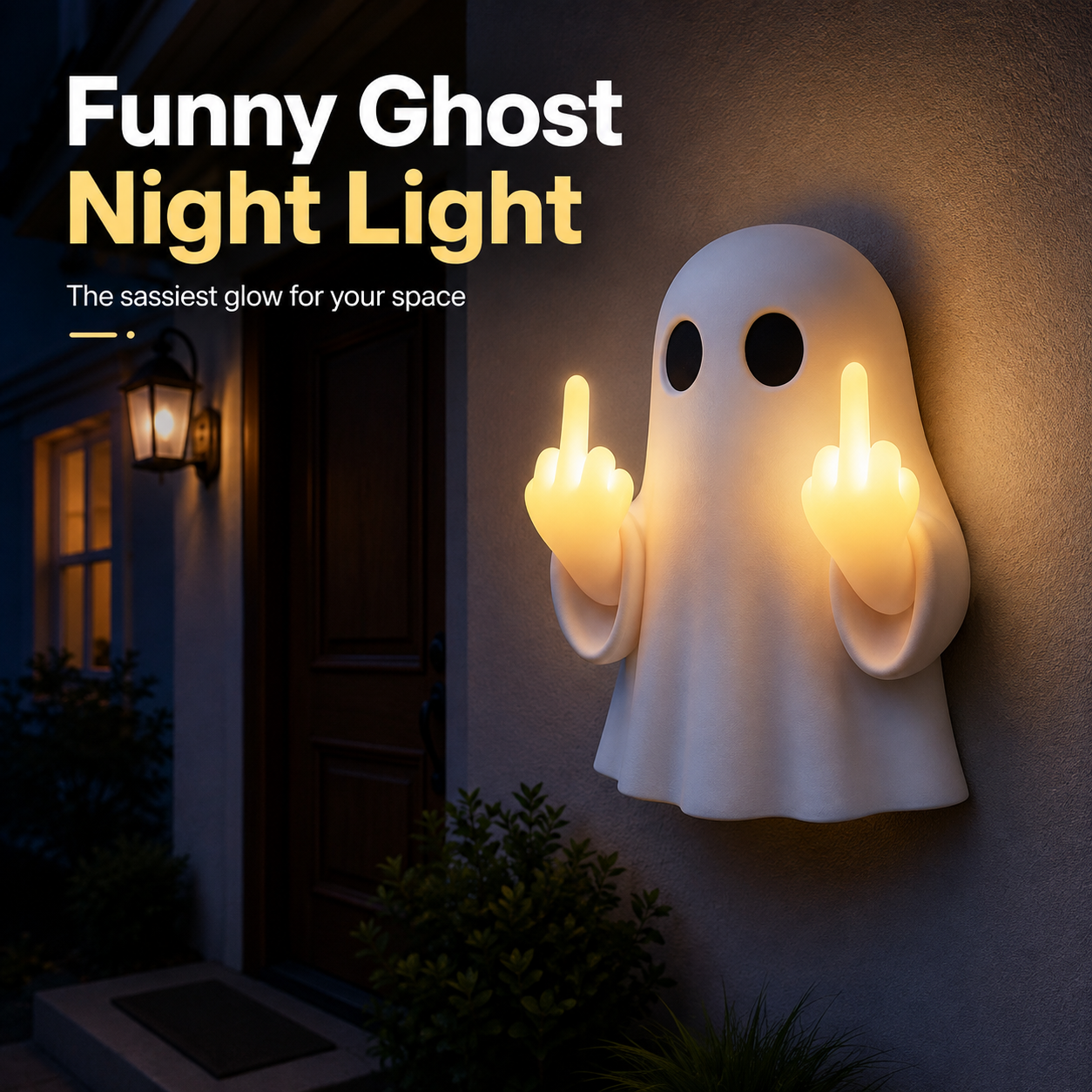 ?? Funny Ghost Middle Finger Night Light ?? 50% OFF Today Only!