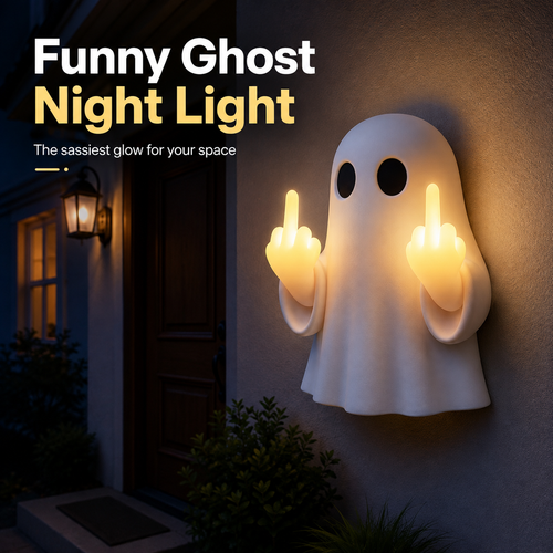 ?? Funny Ghost Middle Finger Night Light ?? 50% OFF Today Only!