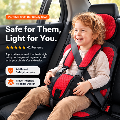 🏆Flash Sale⚡50K+ SOLD! Portable Child Car Safety Seat