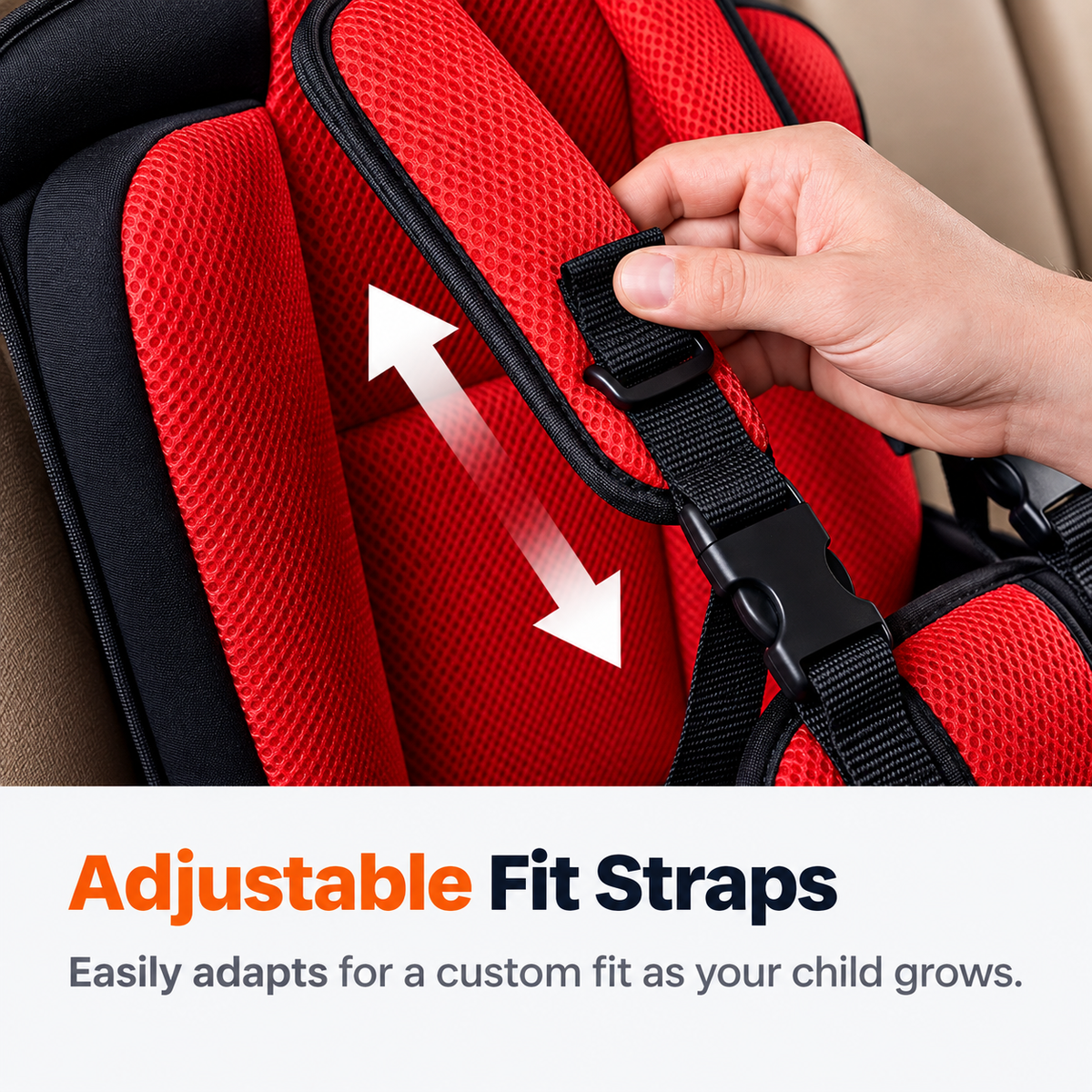 🏆Flash Sale⚡50K+ SOLD! Portable Child Car Safety Seat