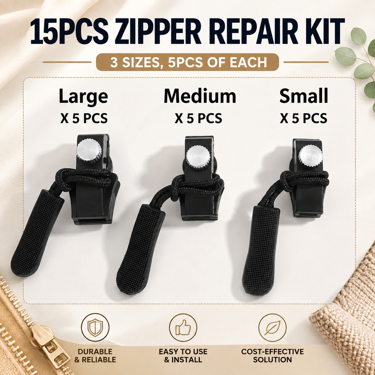 ✨ 15PCS Universal Zipper Repairer