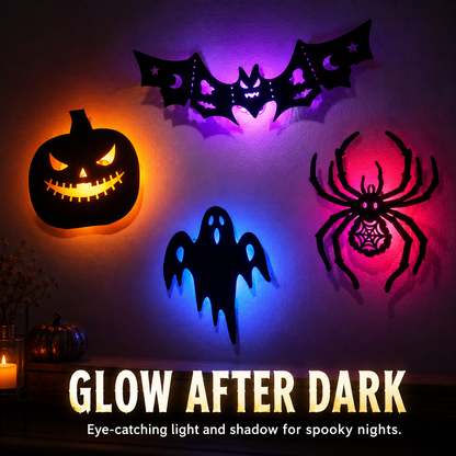 ?? HALLOWEEN SPECIAL ?? 30-Piece Glowing Wall D¨¦cor Set ¨C Turn Any Wall Into a Spooky Night Scene ??