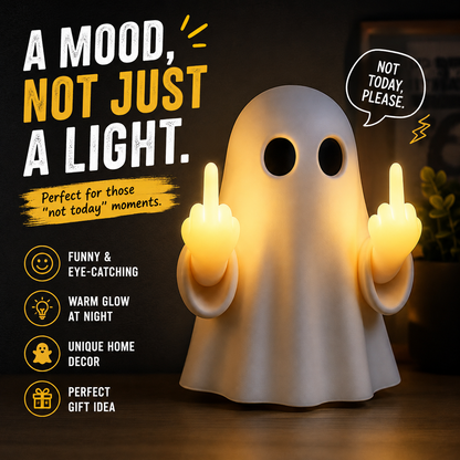 ?? Funny Ghost Middle Finger Night Light ?? 50% OFF Today Only!