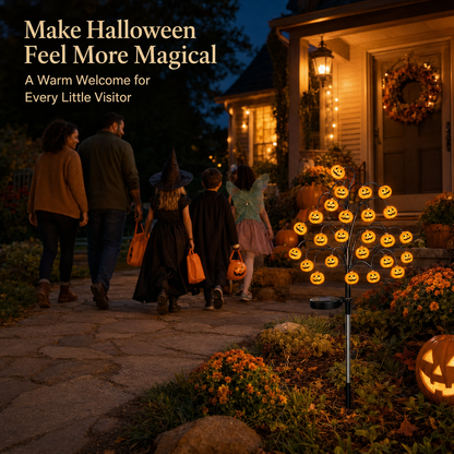 ?? Pumpkin Solar Stake Light ¨C A Warm Halloween Welcome