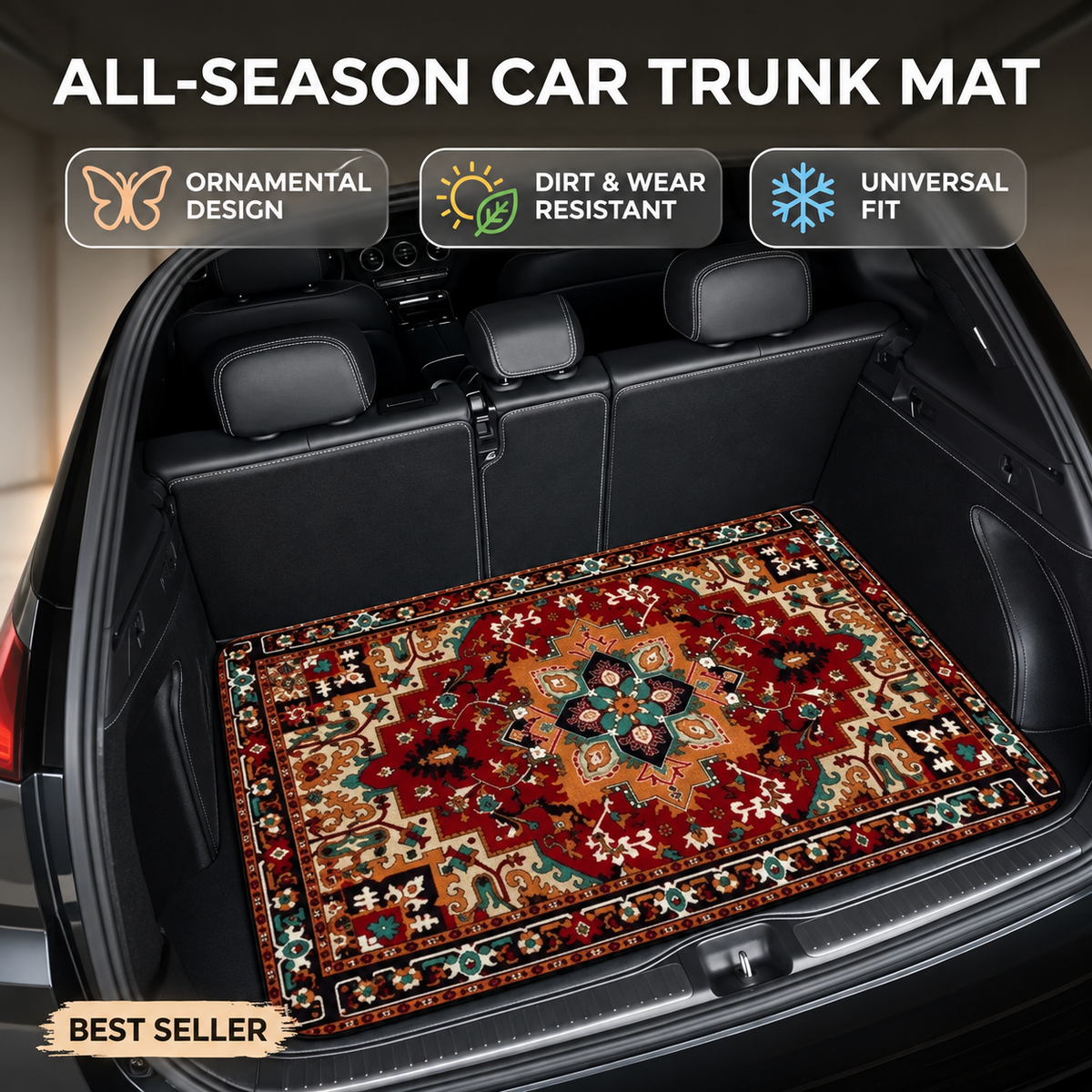 🔥Limited-time 50% off💞Universal Car Trunk Mat with Non-Slip Backing