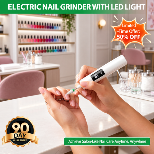 Professional Ultra-Safe LED Electric Nail Grinder