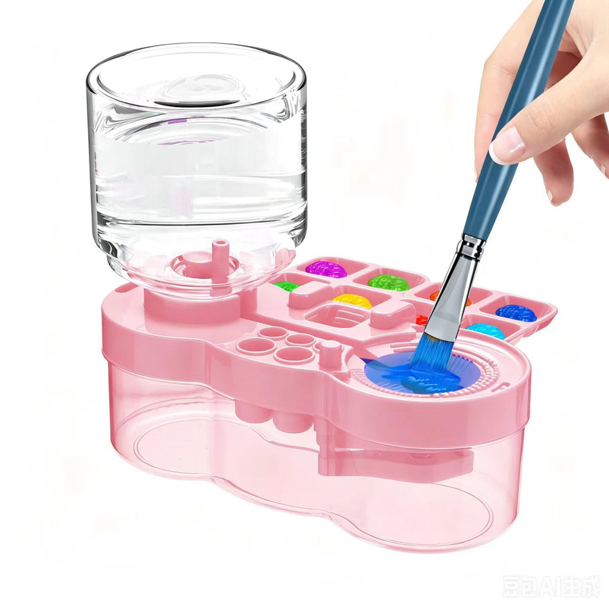 Brush Rinser Watercolor Brush Washer Brush Holder Brush Cleaner Painting Brush Paint Palette Graffiti Painting