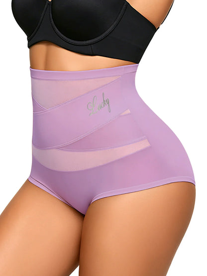 🌸BUY 1 FREE 1✨Plus-Size High-Waist Cross Tummy Control Panties