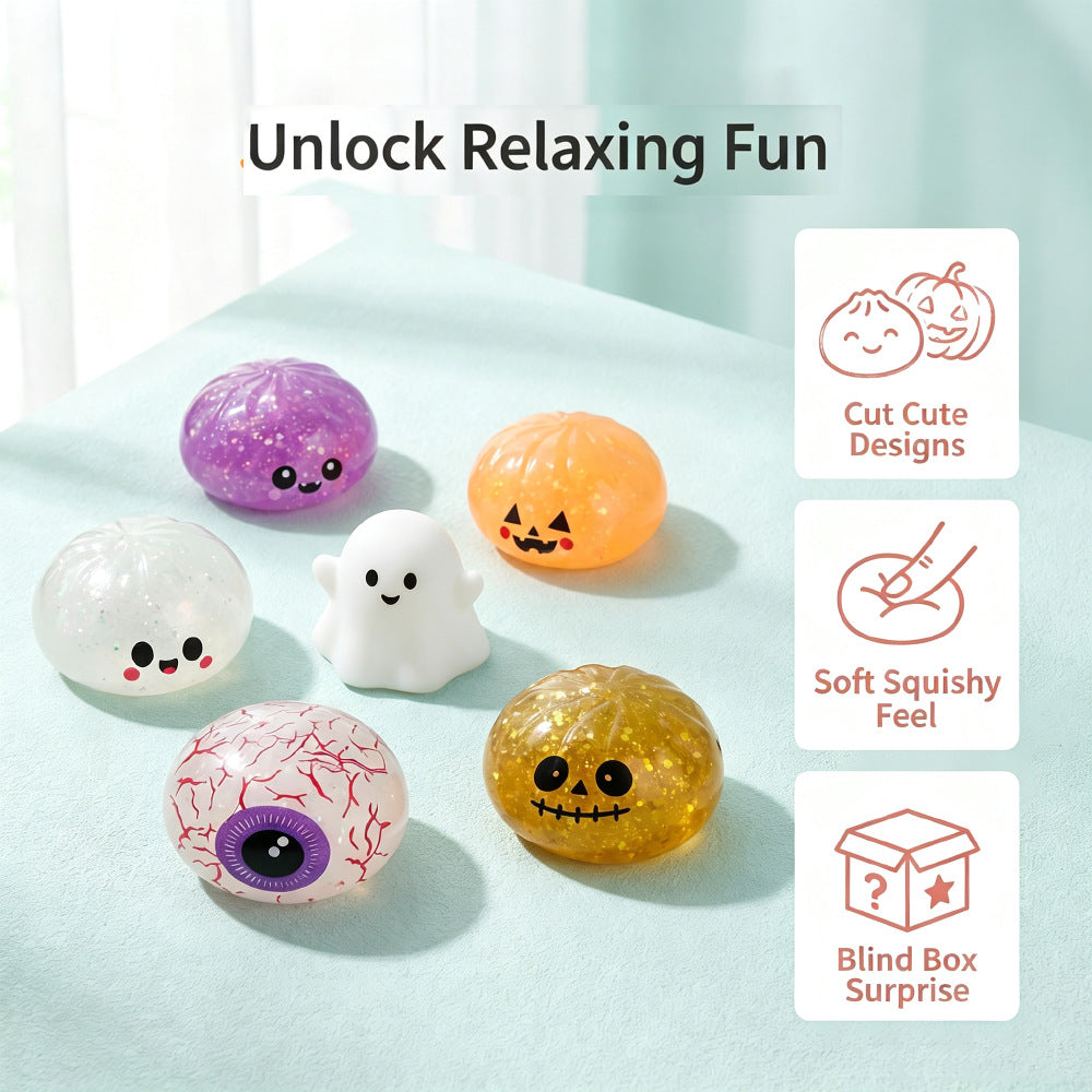 ?? 50% OFF Halloween Squishy Gift Box ?? Cute Spooky Squeeze Toys