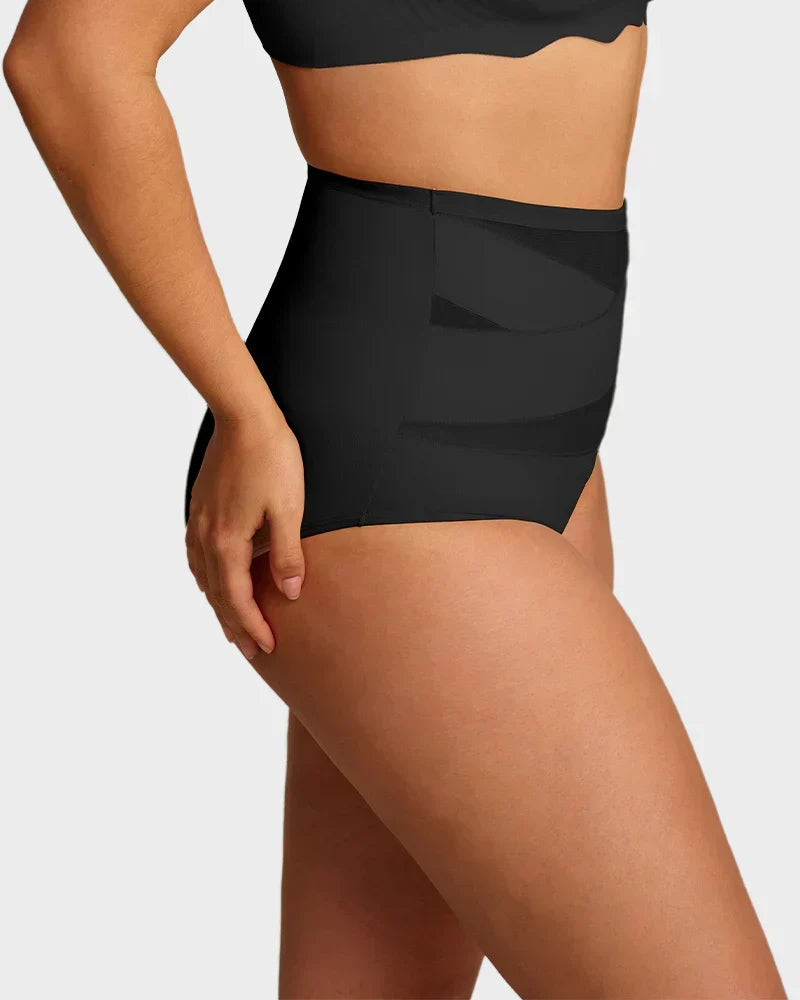 🌸BUY 1 FREE 1✨Plus-Size High-Waist Cross Tummy Control Panties