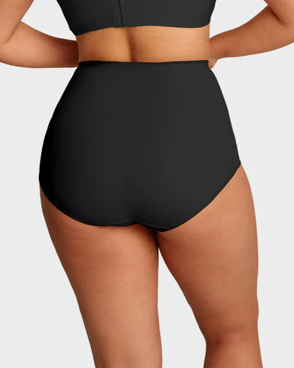🌸BUY 1 FREE 1✨Plus-Size High-Waist Cross Tummy Control Panties