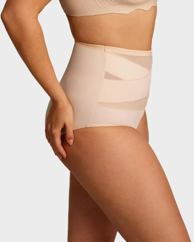 🌸BUY 1 FREE 1✨Plus-Size High-Waist Cross Tummy Control Panties