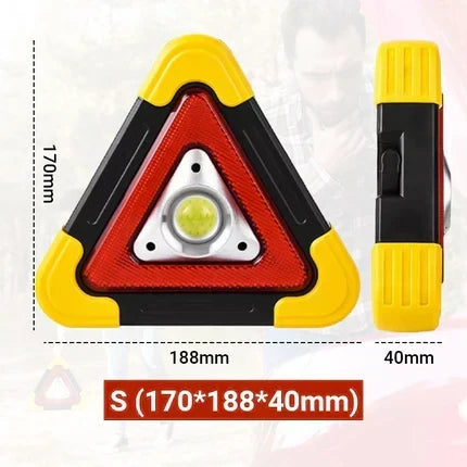 🚗Huge Sale - 50% Off 🆘3-in-1 Solar Emergency Roadside Warning Triangle✨