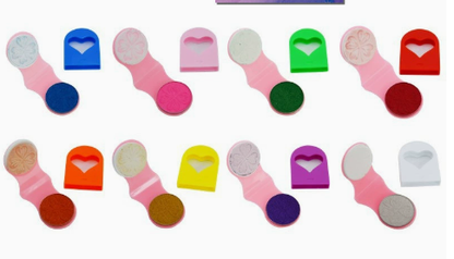 12-Color Temporary Hair Chalk Applicator Set