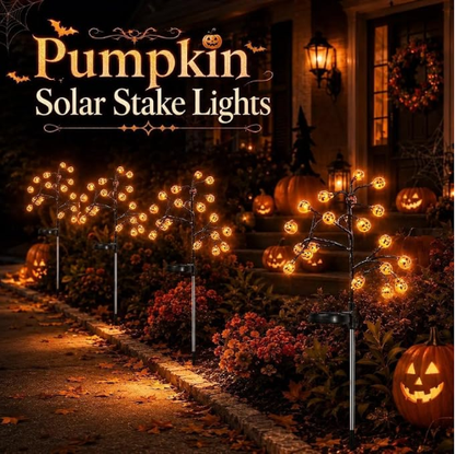 ?? Pumpkin Solar Stake Light ¨C A Warm Halloween Welcome