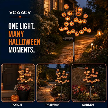 ?? Pumpkin Solar Stake Light ¨C A Warm Halloween Welcome