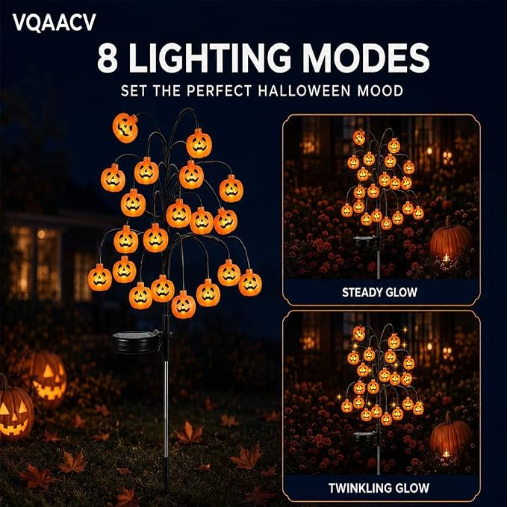 ?? Pumpkin Solar Stake Light ¨C A Warm Halloween Welcome