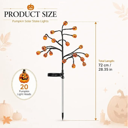 ?? Pumpkin Solar Stake Light ¨C A Warm Halloween Welcome