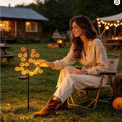 ?? Pumpkin Solar Stake Light ¨C A Warm Halloween Welcome