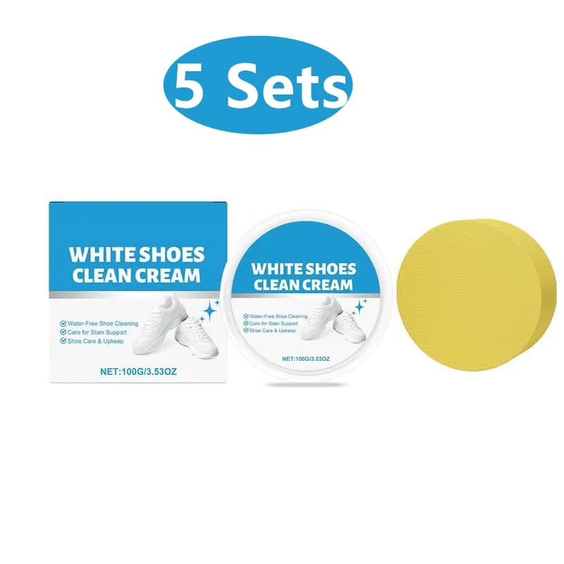 White Shoes Solid Clean Cream