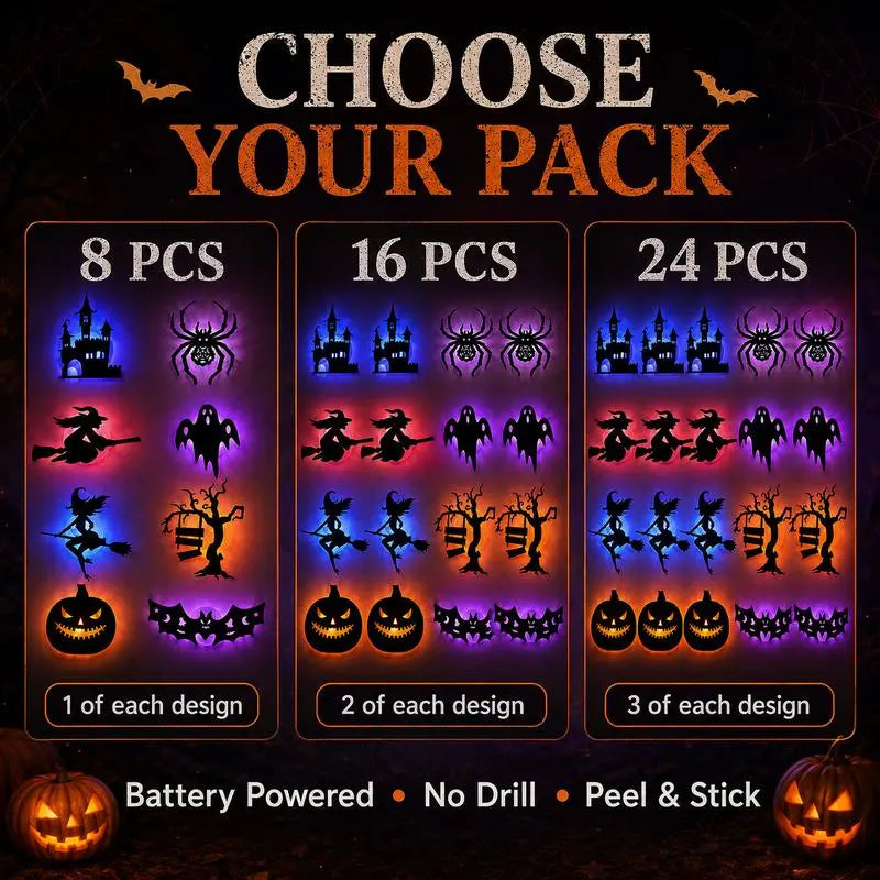 ???? 50% OFF! Halloween Glow in Dark Wall Stickers ¨C Turn Blank Walls into a Spooky Glow Scene ????