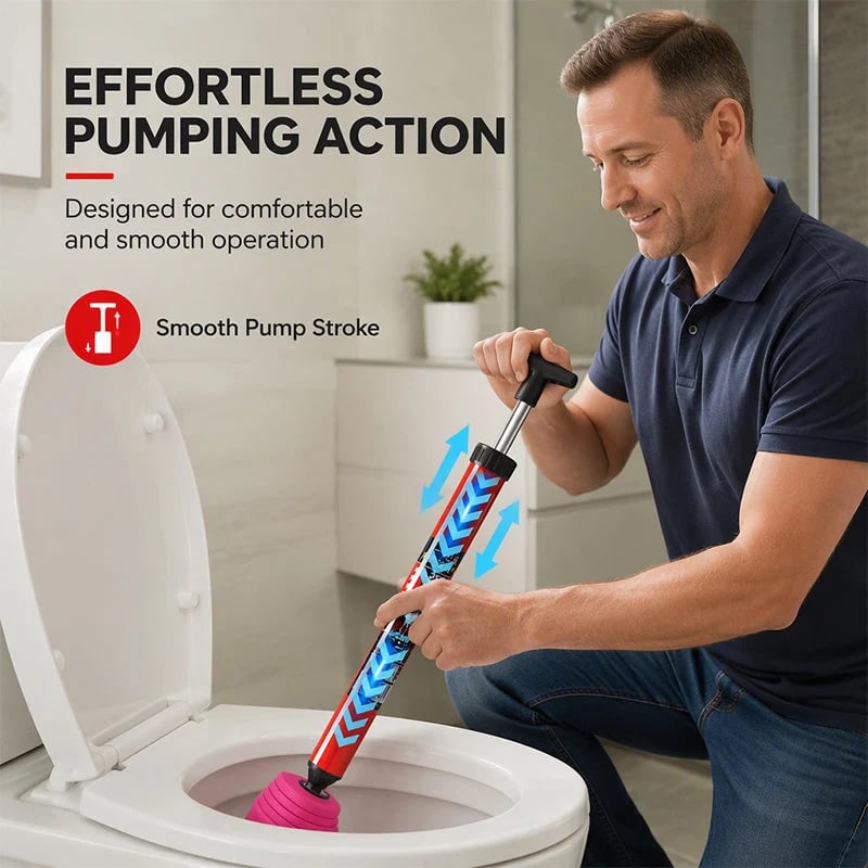 🔥50% OFF🔥🚽 Manual Air Pressure Drain Unclogger – Pump, Seal & Clear