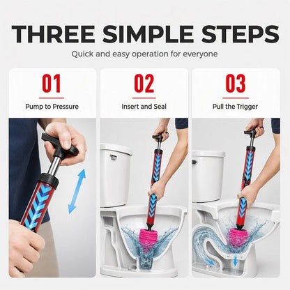 🔥50% OFF🔥🚽 Manual Air Pressure Drain Unclogger – Pump, Seal & Clear