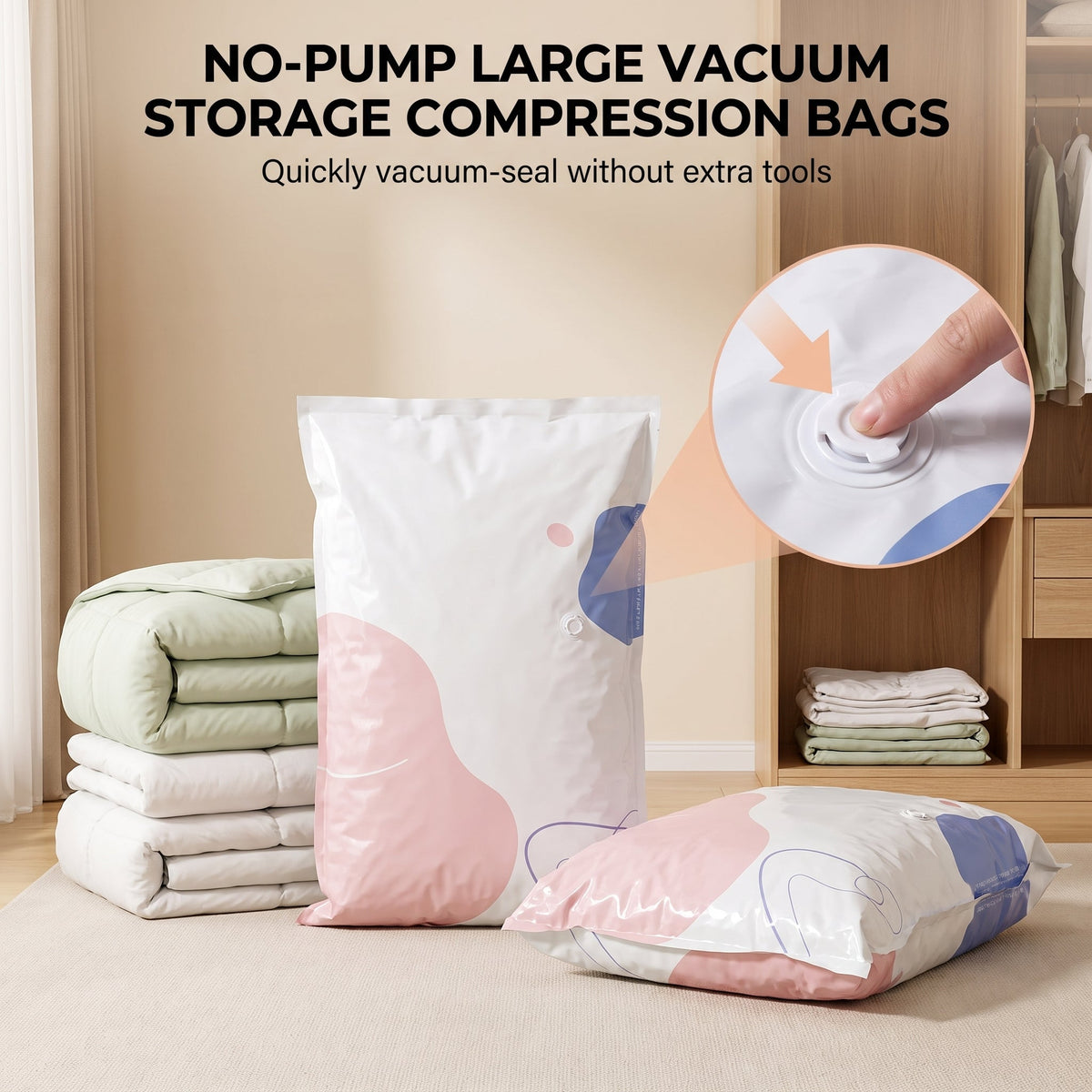 💐50% OFF🧸No-Pump Large Vacuum Storage Compression Bags