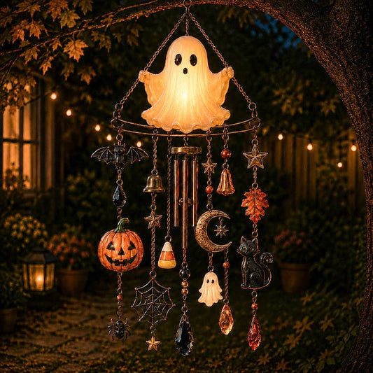 ??LAST DAY 50% OFF - ?? Haunted Glow Ghost Wind Chime