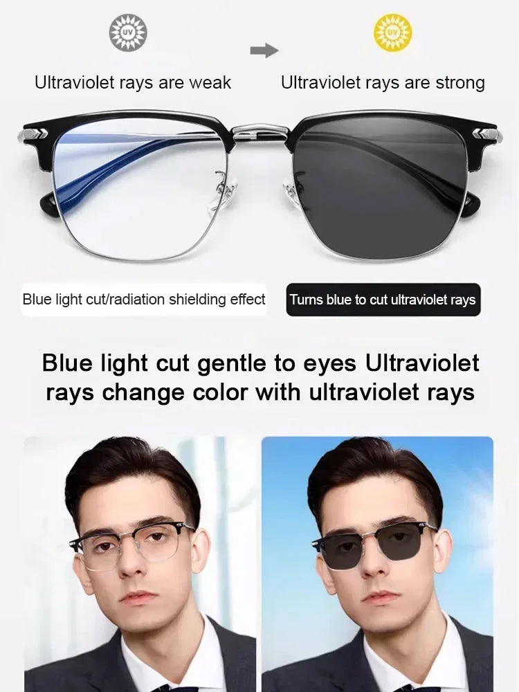 ✨ Smart Zoom Reading Glasses: One Pair for Near, Far, and Everything in Between | 7g Ultra-Light Titanium👓