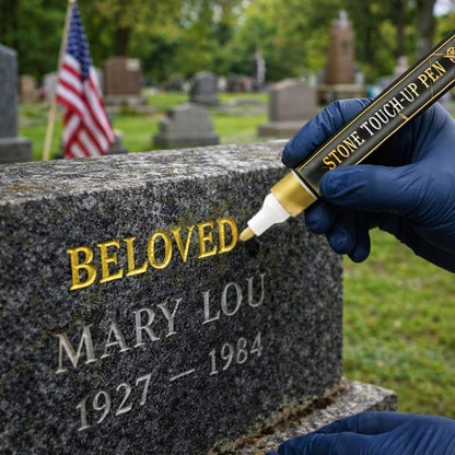 🔥Buy one get one free🔥🐦Golden Tombstone Marker Pen for Restoring Faded Grave Inscriptions